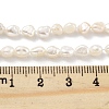 Natural Keshi Pearl Cultured Freshwater Pearl Beads Strands PEAR-P062-25B-5