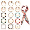 15Pcs 15 Style Alloy Buckles JEWB-PH0001-22-1