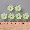 Transparent Frosted Acrylic Bead Caps X-MACR-S371-04A-728-4