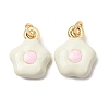 Brass Enamel Pendants KK-CJC21A4-01G-05-RS-1