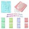 100Pcs 5 Styles Macaron Color Plastic Yin-yang Resealable Bags OPP-YW0001-06A-2