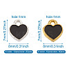 170Pcs 17 Colors Zinc Alloy Enamel Charms ENAM-CW0001-08-6
