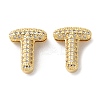 Rack Plating Brass Micro Pave Cubic Zirconia Slide Charms KK-C084-34G-T-1