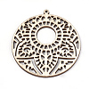 Undyed Wood Big Pendants X-WOOD-T008-42-3