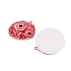 Eyeball Theme Opaque Resin Enamel Pendants RESI-D076-02C-2