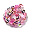 Synthetic Moonstone Beads Strands G-P528-J02-10-2