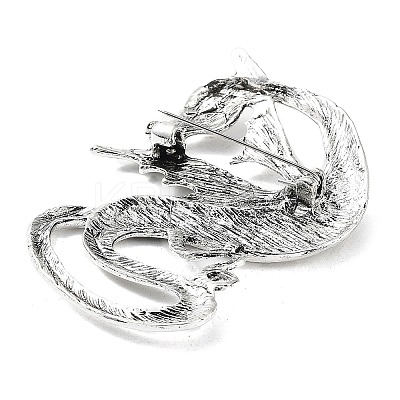 Dragon Brooch JEWB-K018-19AS-1