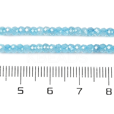 Transparent Gradient Color Cubic Zirconia Strand ZIRC-NH0002-01C-1