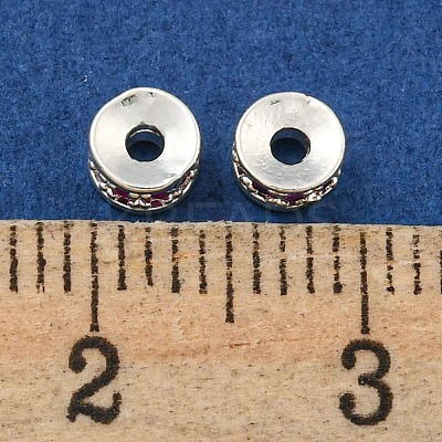 Brass Cubic Zirconia Spacer Beads KK-L215-004A-S01-1