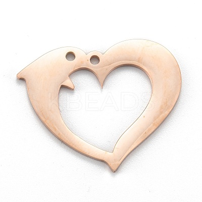 Ion Plating(IP) 304 Stainless Steel Pendants LS-STAS-P280-17RG-1