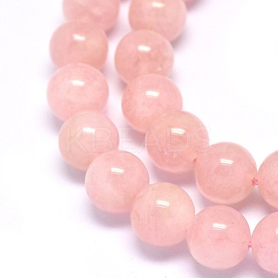 Natural Morganite Beads Strands G-F602-12-8mm-1