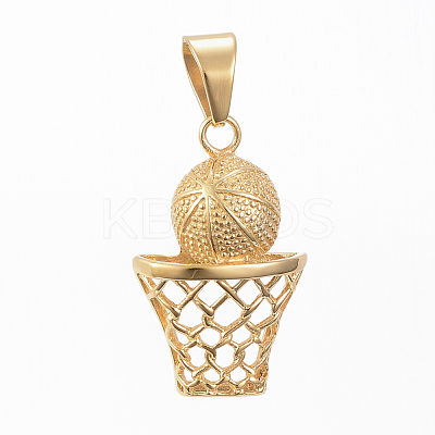 304 Stainless Steel Pendants STAS-H419-06G-1