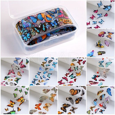 10 Style Transfer Foil Nail Art Stickers MRMJ-F012-04A-1