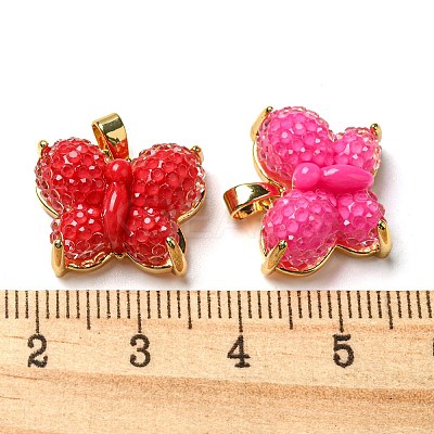 Druzy Resin Pendants RESI-G086-06G-1