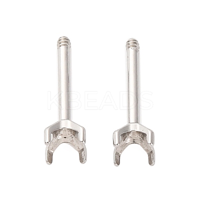 304 Stainless Steel Stud Earring Findings STAS-B091-02A-03P-1