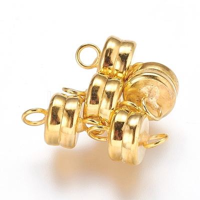 Brass Magnetic Clasps X-KK-P114-07G-1