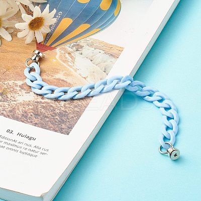 Opaque Acrylic Curb Chain Phone Case Chain HJEW-JM00512-05-1
