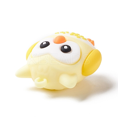 PVC Cartoon Owl Doll Pendants KY-C008-04F-1