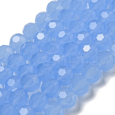 Imitation Jade Glass Beads Stands EGLA-A035-J8mm-D03-1