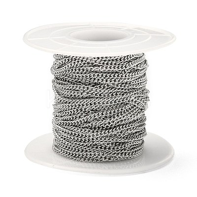 Tarnish Resistant 304 Stainless Steel Curb Chains CHS-R008-09-1