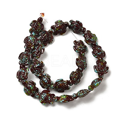 Synthetic Turquoise Dyed Beads Strands G-P507-05I-1