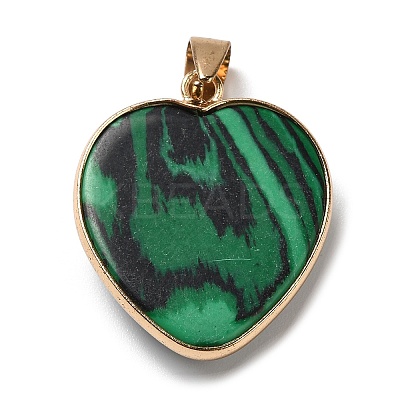 Natural Malachite Pendants G-K335-04G-11-1