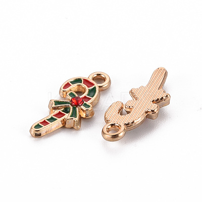 Eco-Friendly Alloy Enamel Pendants ENAM-T011-64-NR-1