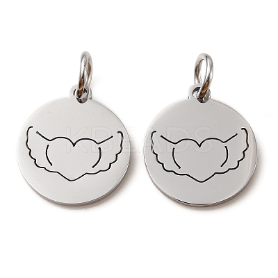 Non-Tarnish 304 Stainless Steel Charms STAS-D050-07P-15-1