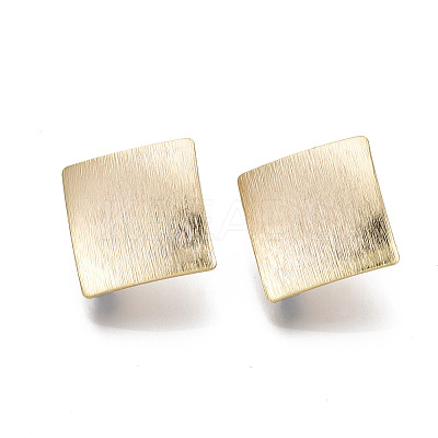 Brass Stud Earring Findings X-KK-N233-020-NF-1