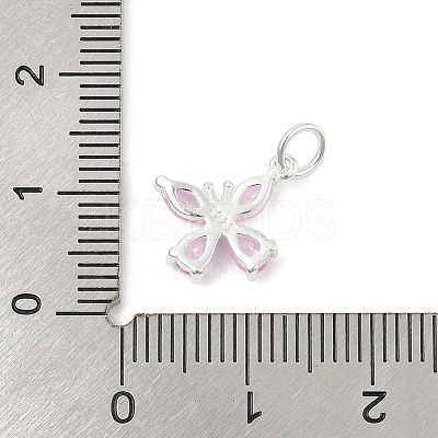 925 Sterling Silver Micro Pave Cubic Zirconia Pendants LS-STER-Q002-03B-1