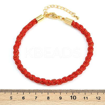 4MM Braided Nylon Cord Bracelets FIND-A057-01G-22-1