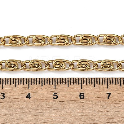 Ion Plating(IP) 304 Stainless Steel Lumachina Chain Necklaces NJEW-F297-01G-1
