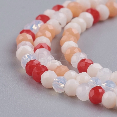 Faceted Glass Beads Strands GLAA-G074-B04-1