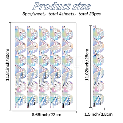 PVC Self Adhesive Stickers STIC-WH20010-20A-1