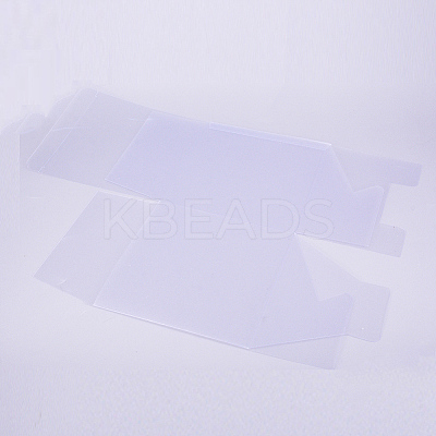 Frosted PVC Rectangle Favor Box Candy Treat Gift Box LS-CON-WH0074-01B-1