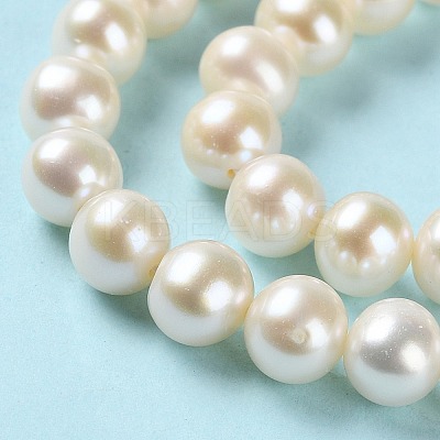 Natural Cultured Freshwater Pearl Beads Strands PEAR-E018-65-1
