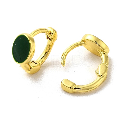 Flat Round Rack Plating Brass Hoop Earrings EJEW-A031-14G-1