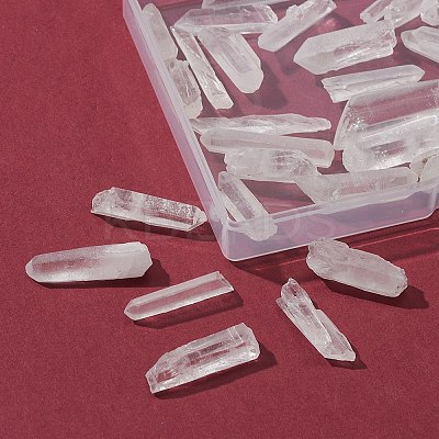 35Pcs Natural Quartz Crystal Beads G-FS0002-44-1