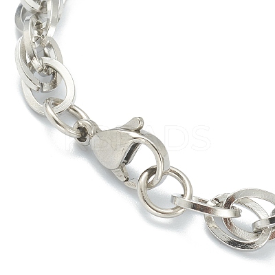 Non-Tarnish 304 Stainless Steel Rope Chain Necklaces NJEW-I245-07E-P-1
