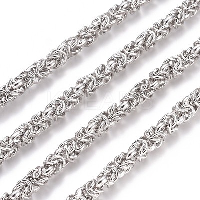 Tarnish Resistant Handmade 304 Stainless Steel Rope Chains CHS-L024-007P-1