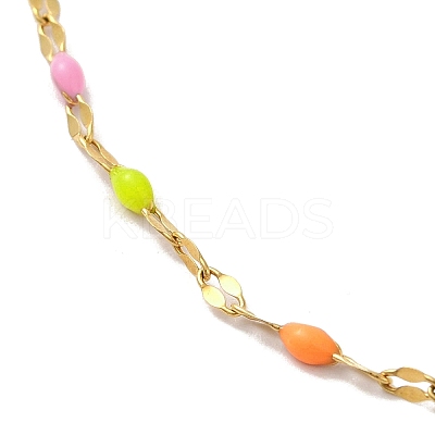 304 Stainless Steel Anklet AJEW-B026-02G-1