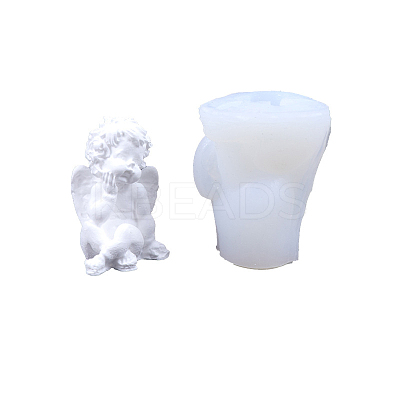 DIY 3D Angel Figurine Statue Silicone Molds DIY-G095-01A-1