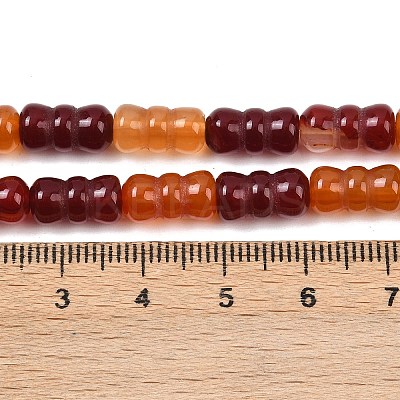 Natural Red Agate(Dyed & Heated) Beads Strands G-P595-A02-01-1