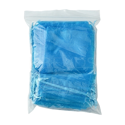 50Pcs Organza Bags Jewellery Storage Pouches Wedding Favour Party Mesh Drawstring Gift OP-FS0001-05G-1