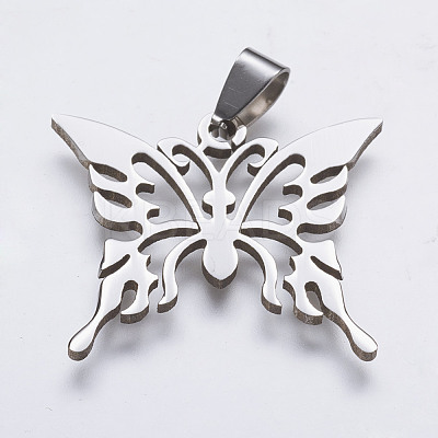 Tarnish Resistant 202 Stainless Steel Pendants X-STAS-K164-04G-1