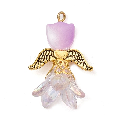 Transparent Acrylic and Glass Pendants PALLOY-JF02447-01-1