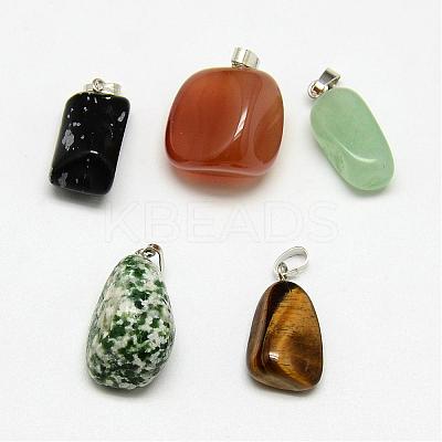 Natural & Synthetic Mixed Stone Pendants G-Q469-05-1