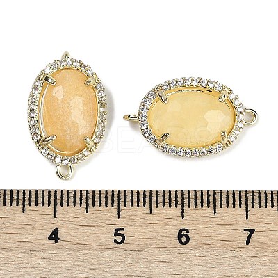 Natural Topaz Jade Faceted Oval Links G-B126-07G-11-1