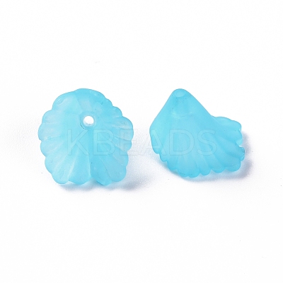 Frosted Acrylic Bead Caps MACR-S371-10A-755-1