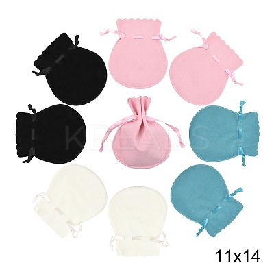 8Pcs 4 Colors Double Sided Velvet Bags TP-YW0001-06C-1